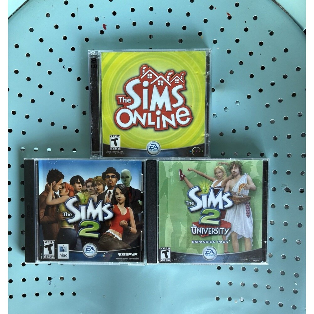 Vintage The Sims PC CD Lot Sims Online Sims 2 University SimCity 4 Expansions